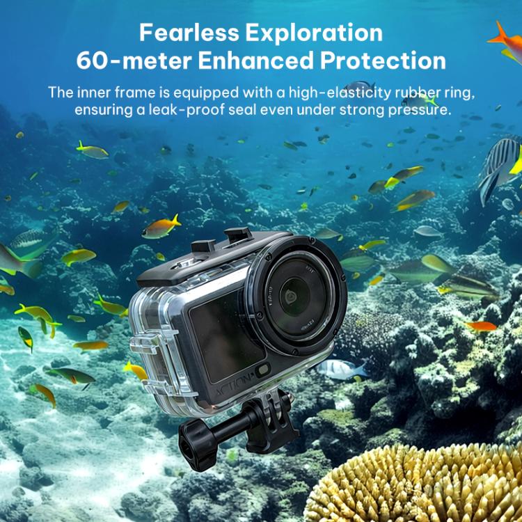 Carcasa de buceo sellada, impermeable y sumergible de 60 m para DJI Osmo Action 6 — imagen 3