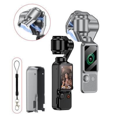 Funda protectora magnética completa para cámara y estabilizador GKK para DJI Osmo Pocket 3 (gris)