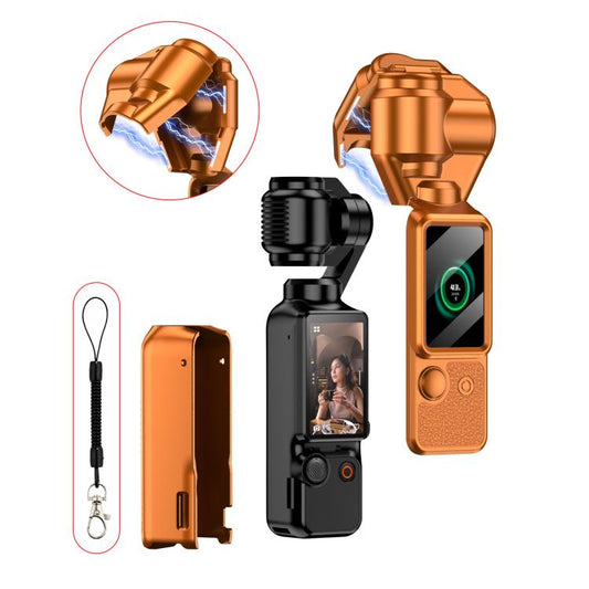 Funda protectora magnética completa para cámara y estabilizador GKK para DJI Osmo Pocket 3 (naranja)