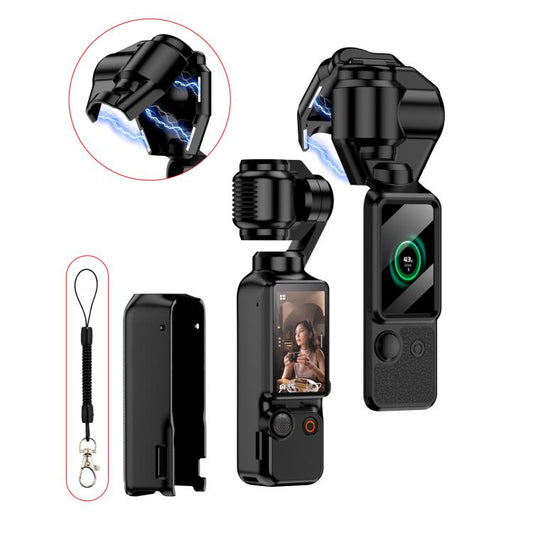 Cubierta de Gimbal GKK, protector de cámara, pantalla, cuerpo, cubierta magnética completa para DJI Osmo Pocket 3 (negro)