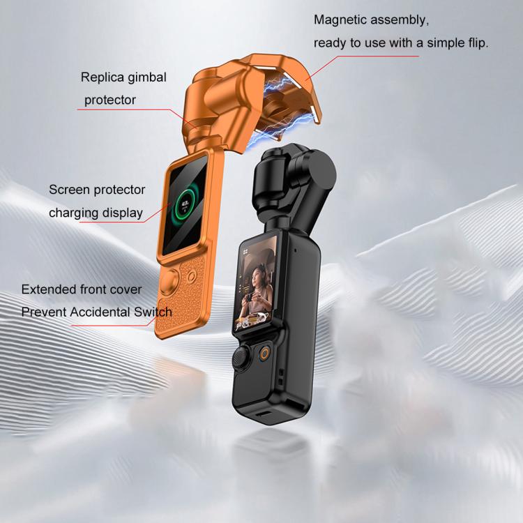 Cubierta de Gimbal GKK Pantalla Magnético Cubierta Completa con Correa para DJI Osmo Pocket 3 (Rosa) — imagen 3