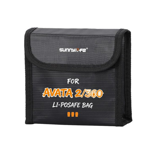 Bolsa de seguridad a prueba de explosiones para baterías Li-Po de / 360 Sunnylife. Cantidad: Para 3 baterías para DJI Avata 2