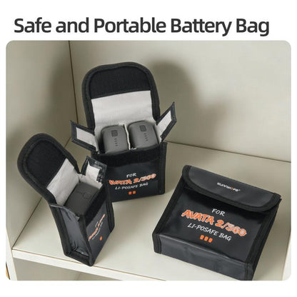 Bolsa de seguridad a prueba de explosiones para baterías Li-Po de / 360 Sunnylife. Cantidad: Para 3 baterías para DJI Avata…