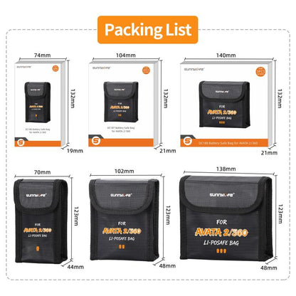 Bolsa de seguridad a prueba de explosiones para baterías / 360 Sunnylife, bolsa protectora de seguridad para baterías Li-Po,…