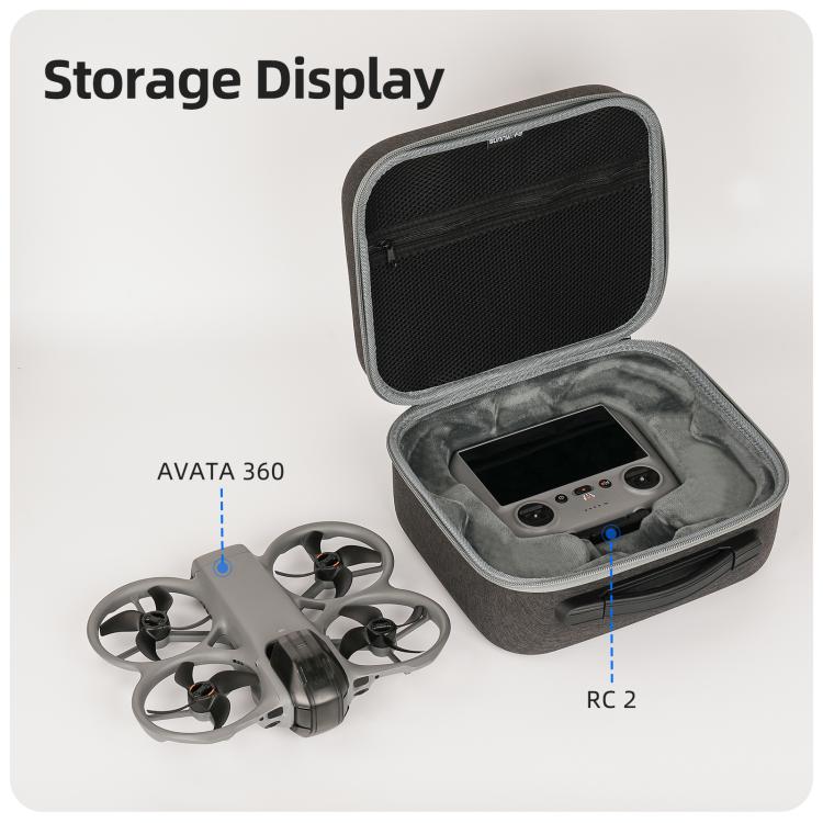 Bolsa de transporte rígida Sunnylife, con capacidad para 5 baterías para DJI Avata — imagen 15