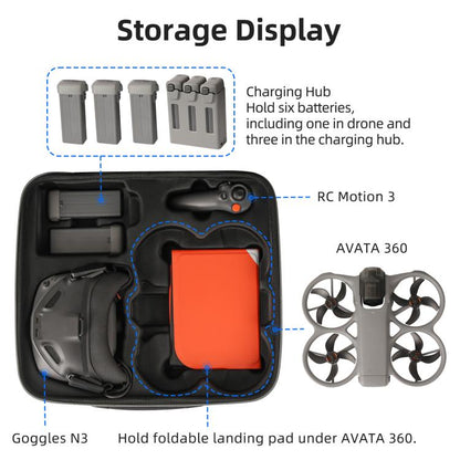 Bolsa de transporte rígida Sunnylife, con capacidad para 6 baterías para DJI Avata — imagen 6