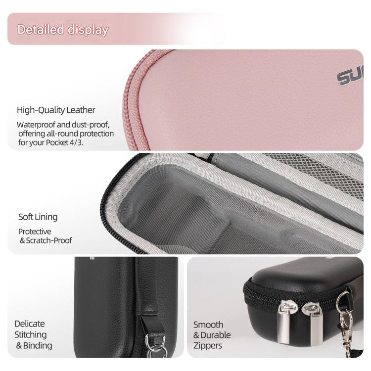 Bolsa organizadora estándar Sunnylife Colorful Protective Organizador para DJI Osmo Pocket 4 (negra) — imagen 14