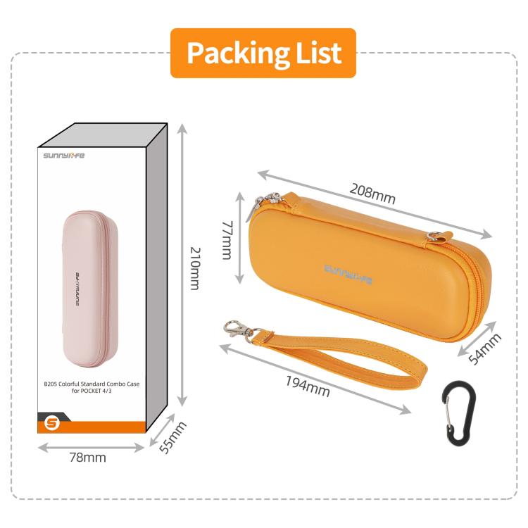 Bolsa organizadora estándar Sunnylife Colorful Protective Organizador para DJI Osmo Pocket 4 (Amarillo) — imagen 15