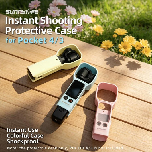 Carcasa protectora Sunnylife para disparos instantáneos, colorida para DJI Osmo Pocket 4 (Amarillo) — imagen 2