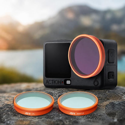 Filtro para lente de cámara JSR KO Serie, Filtro: Niebla negra 1/4 para DJI Osmo Action 6 — imagen 2