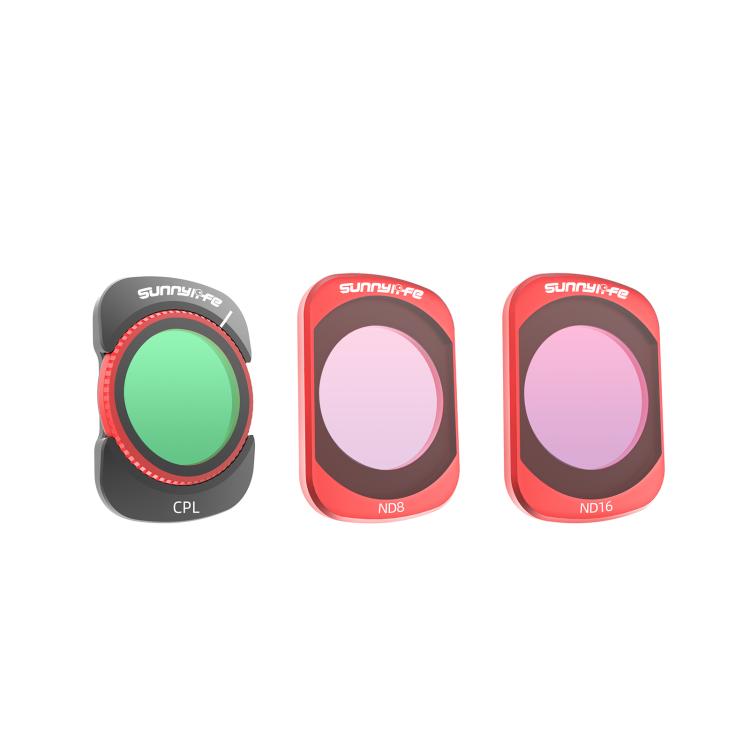 Filtro magnético de metal Sunnylife para lente de cámara, Filtro: 3 en 1 CPL ND8/16 para DJI Osmo Pocket 3