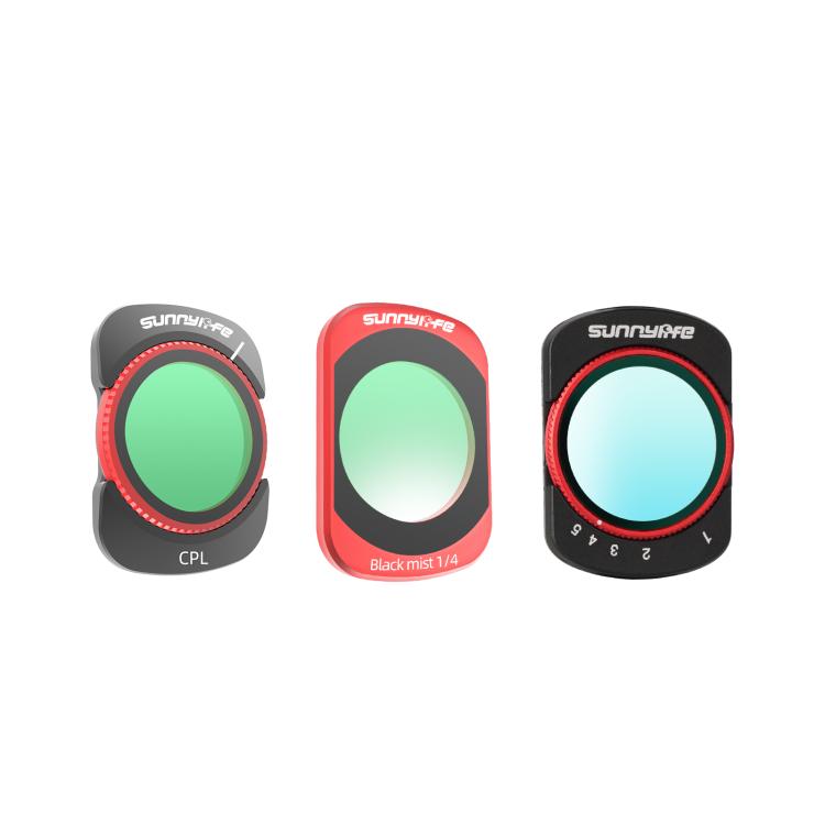 Filtro magnético de metal Sunnylife para lente de cámara, Filtro: Juego de filtros para retratos 3 en 1 para DJI Osmo Pocket…