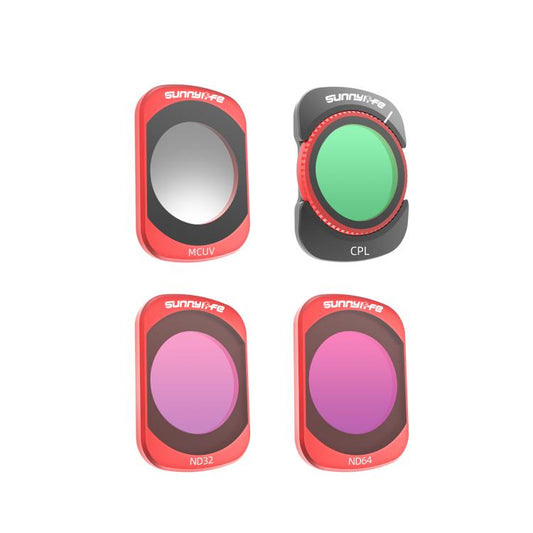 Filtro magnético de metal Sunnylife para lente de cámara, filtro: 4 en 1 MCUV CPL ND32/64 para DJI Osmo Pocket 3