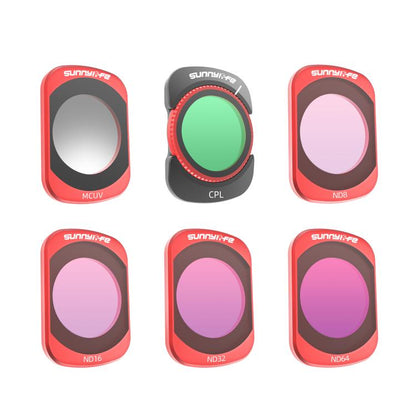 Filtro magnético de metal Sunnylife para lente de cámara, Filtro: 6 en 1 UV CPL ND8-64 para DJI Osmo Pocket 3