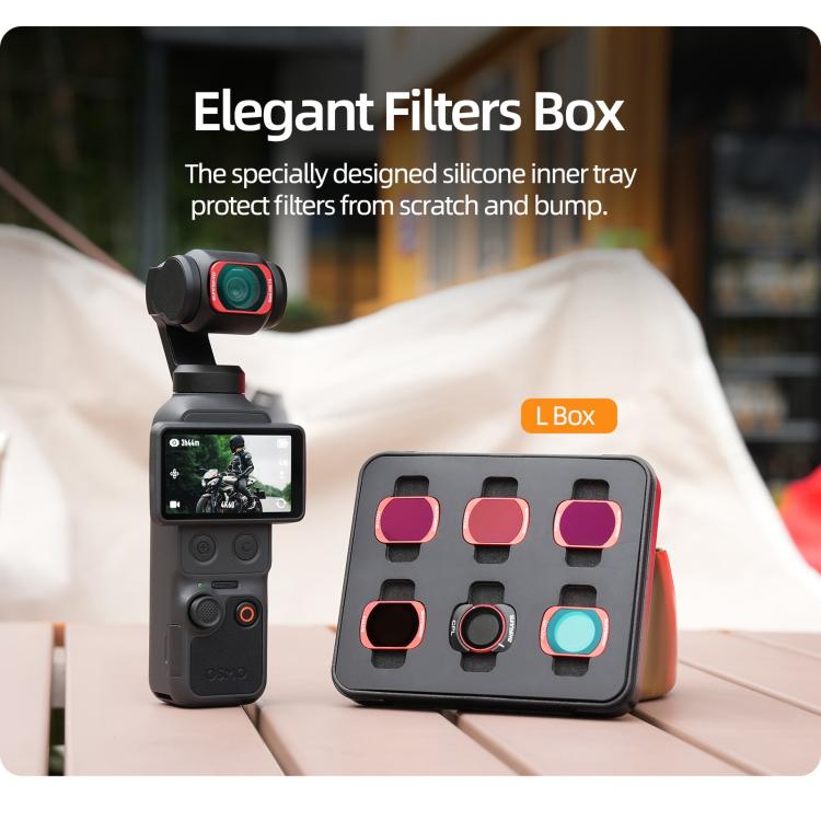 Filtro magnético de metal Sunnylife para lente de cámara, Filtro: ND64 para DJI Osmo Pocket 3 — imagen 12