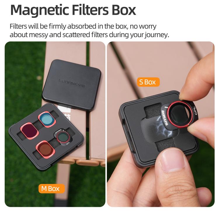 Filtro magnético de metal Sunnylife para lente de cámara, Filtro: CPL para DJI Osmo Pocket 3 — imagen 13