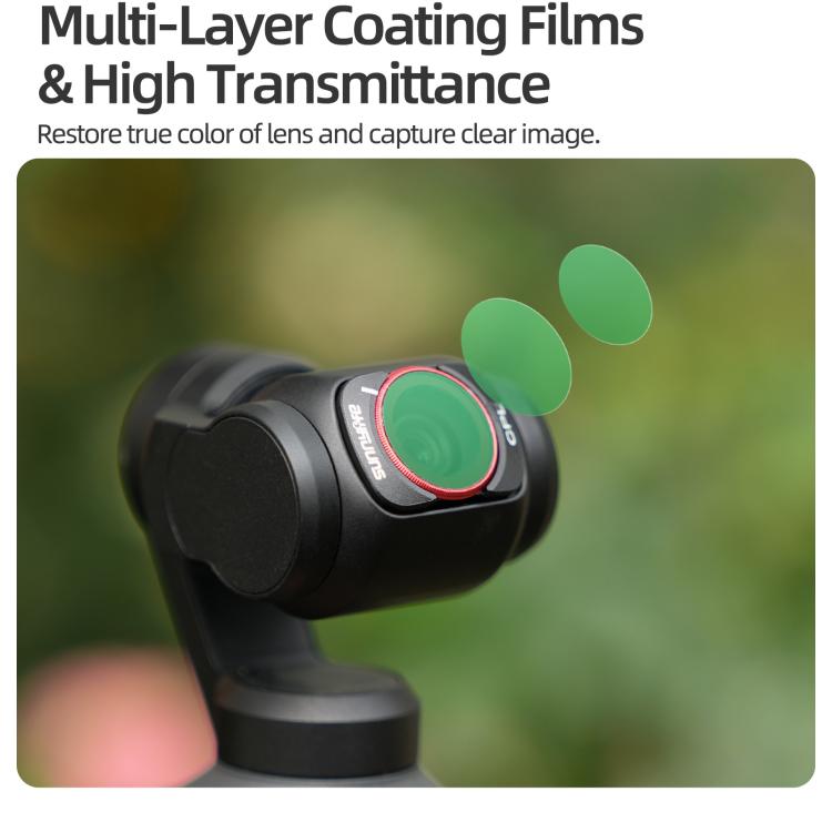 Filtro magnético de metal Sunnylife para lente de cámara, Filtro: Juego de filtros de sombra 3 en 1 para DJI Osmo Pocket 3 —…
