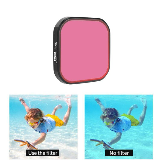 Juego de filtros de lentes Osmo Nano JSR de color para buceo, Tipo: Filtro rosa para DJI Osmo