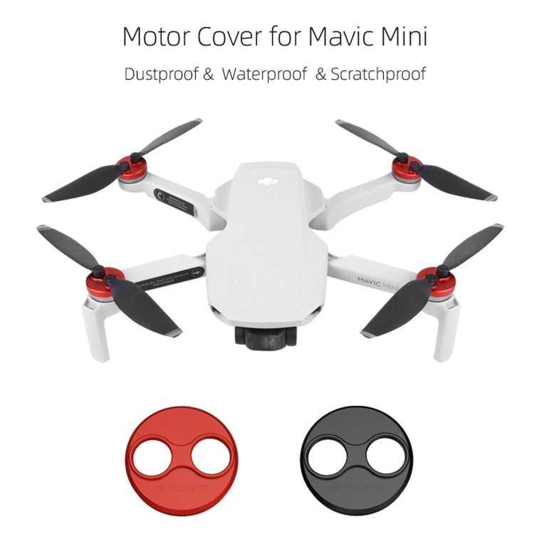 Cubierta Sunnylife Polvo impermeable al aluminio del motor para DJI Mavic Mini / Mini 3 Pro / Mini SE (rojo) para DJI DJI Ma…