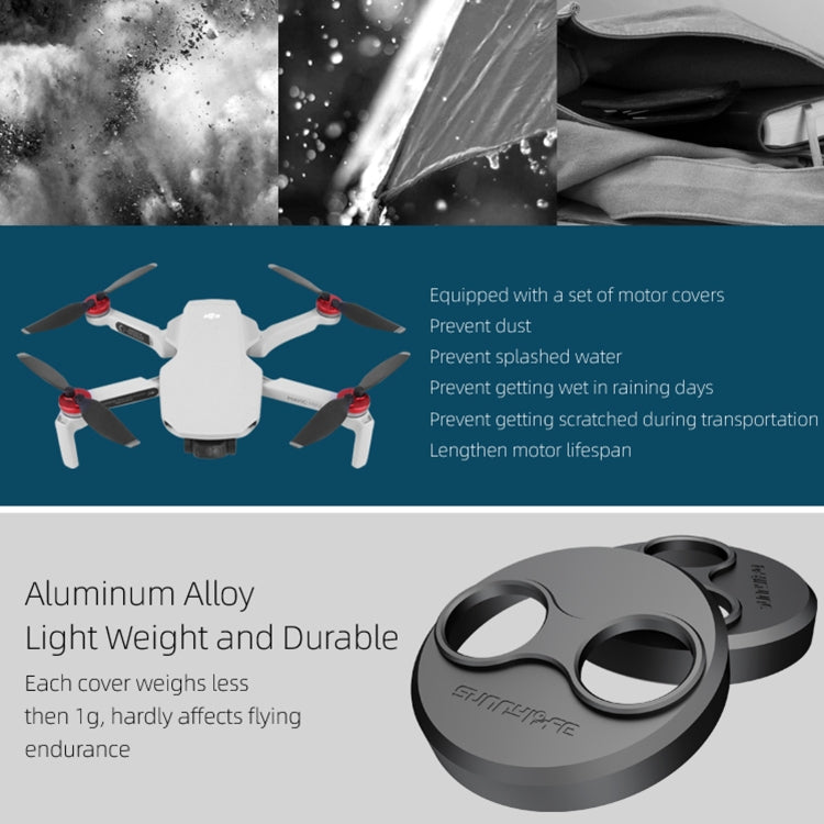 Cubierta Sunnylife Polvo impermeable al aluminio del motor para DJI Mavic Mini / Mini 3 Pro / Mini SE (rojo) para DJI DJI Ma…