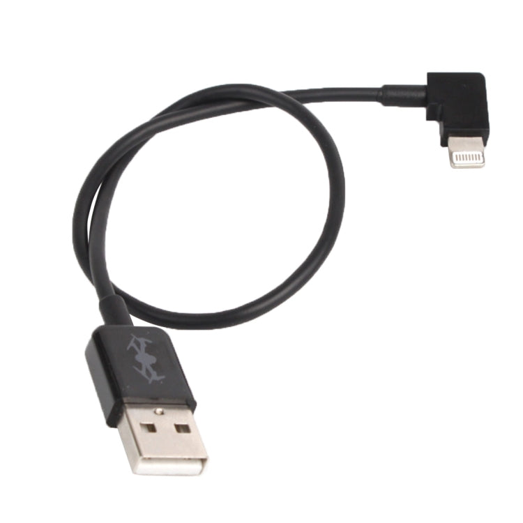 Cable conector de datos de ángulo recto de 30 cm USB a 8 pines para DJI Mavic Pro