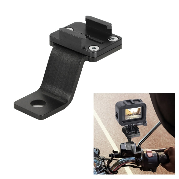 Soporte de teléfono de aleación RUIGPRO para manillar de motocicleta para cámara deportiva GoPro / Insta360 / OSMO (negro) p…