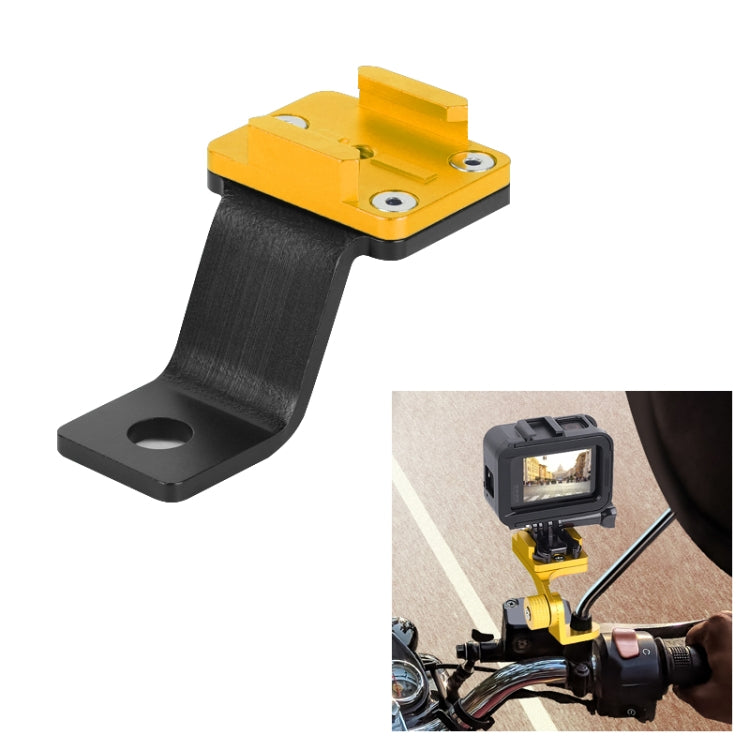 Soporte de teléfono de aleación RUIGPRO para manillar de motocicleta para cámara deportiva GoPro / Insta360 / OSMO (dorado)…