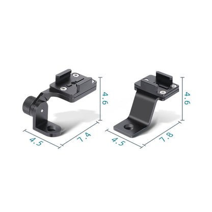 Soporte de teléfono de aleación RUIGPRO para manillar de motocicleta para cámara deportiva GoPro / Insta360 / OSMO (cian) pa…