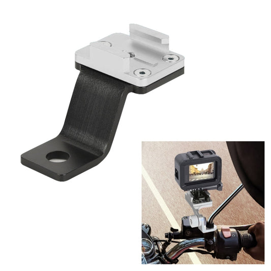 Soporte de teléfono de aleación RUIGPRO para manillar de motocicleta para cámara deportiva GoPro / Insta360 / OSMO (plateado…