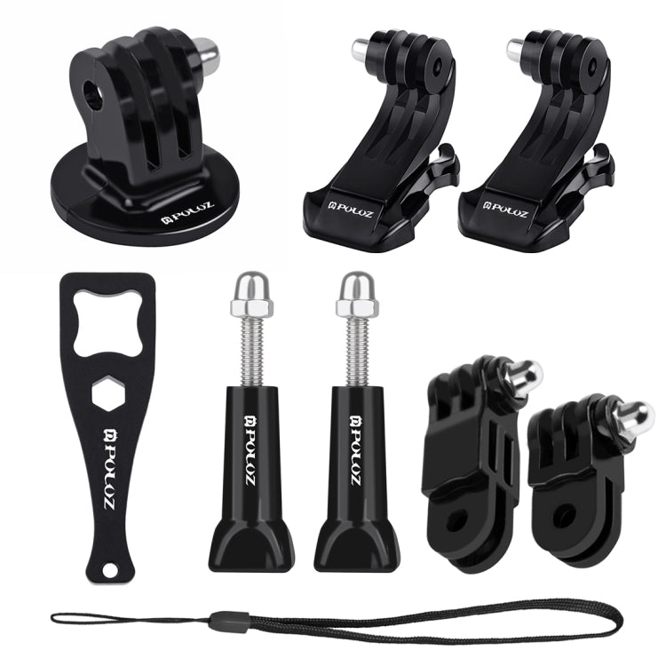 Kits combinados de accesorios PULUZ 20 en 1 con estuche EVA (correa para el pecho + correa para la cabeza + soporte con vent…