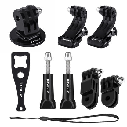 Kits combinados de accesorios PULUZ 20 en 1 con estuche EVA (correa para el pecho + correa para la cabeza + soporte con vent…