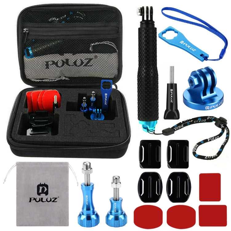 Kits combinados de accesorios de metal CNC PULUZ 16 en 1 con estuche EVA (tornillos + soportes de superficie + adaptador de…