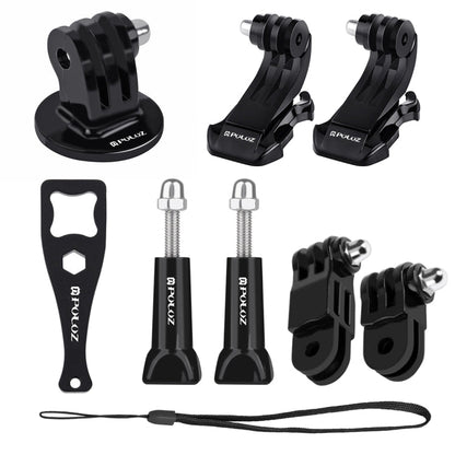 Kits combinados de accesorios PULUZ 20 en 1 (correa para el pecho + correa para la cabeza + soporte con ventosa + brazo pivo…