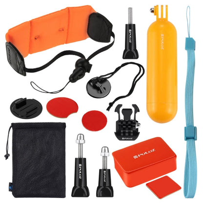 Kits combinados de accesorios de surf PULUZ 14 en 1 (empuñadura Bobber + esponja flotante + hebilla de liberación rápida + s…