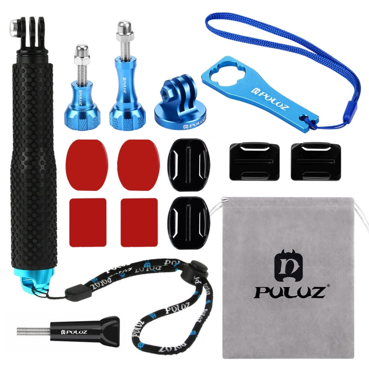 Kits combinados de accesorios de metal CNC PULUZ 16 en 1 (tornillos + soportes de superficie + adaptador de trípode + monopi…