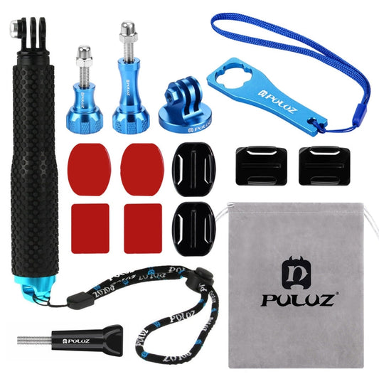 Kits combinados de accesorios de metal CNC PULUZ 16 en 1 (tornillos + soportes de superficie + adaptador de trípode + monopi…