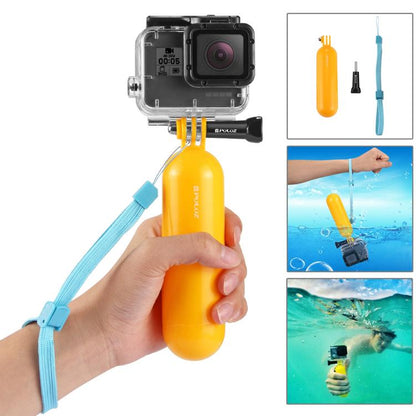 Kits combinados de accesorios PULUZ 20 en 1 con estuche EVA naranja (correa para el pecho + correa para la cabeza + soporte……