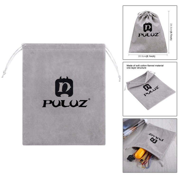 Kits combinados de accesorios PULUZ 20 en 1 con estuche EVA naranja (correa para el pecho + correa para la cabeza + soporte……