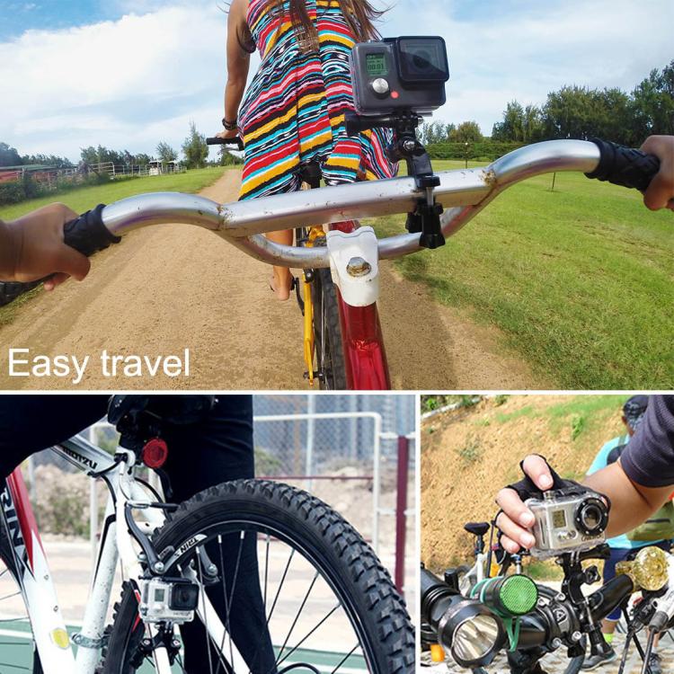 Soporte PULUZ Universal para manillar de bicicleta y motocicleta con tornillo para cámaras de deportes de acción PULUZ Sopor…