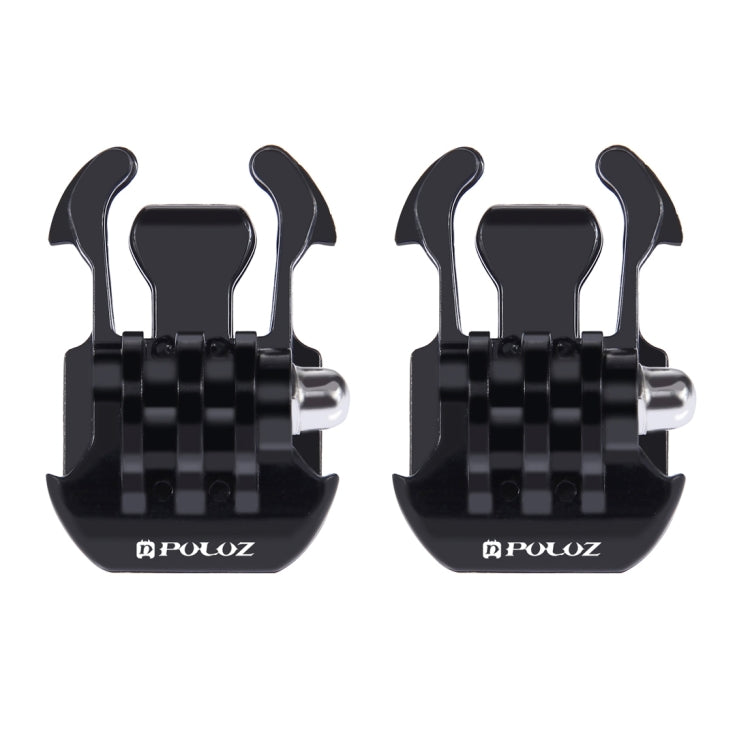 2 PCS PULUZ Hebilla de liberación rápida de superficie horizontal para GoPro Hero12 Black / Hero11 /10/9/8/7/6/5, Insta360 A…