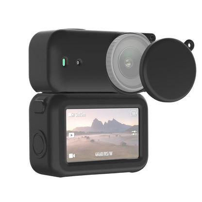 Funda protectora de silicona 3 en 1 para módulo de transmisión, lente y cuerpo Osmo Nano PULUZ (negra) para DJI Osmo