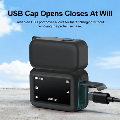 Funda protectora de silicona 3 en 1 para módulo de transmisión, lente y cuerpo Osmo Nano PULUZ (negra) para DJI Osmo — image…