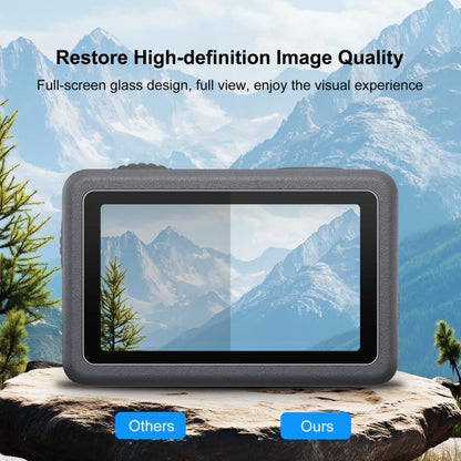 Lente PULUZ + Película de vidrio templado para pantalla frontal y trasera para DJI Osmo Action 6 (transparente) — imagen 6