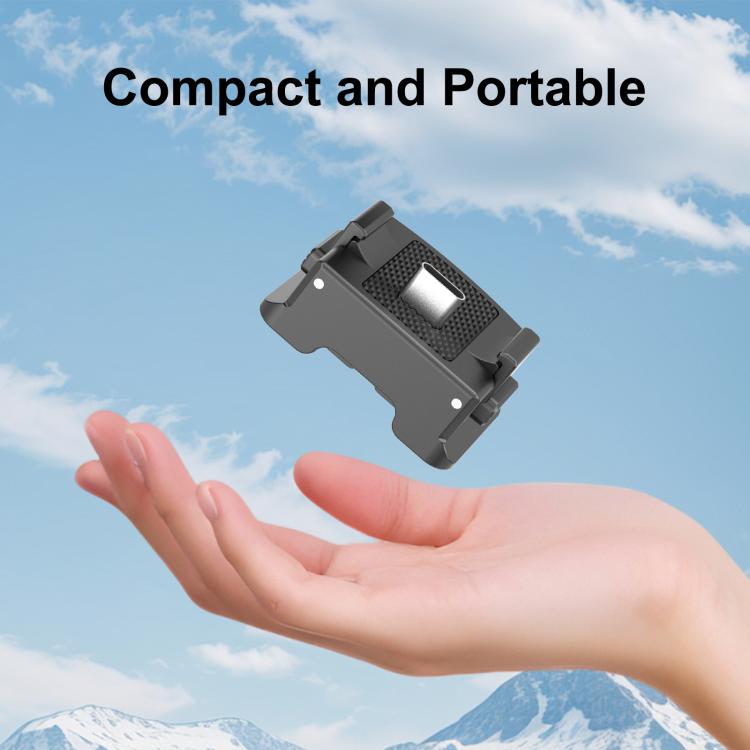Base adaptadora de carga de liberación rápida de plástico PULUZ para DJI Osmo Pocket 3 (negra) — imagen 6