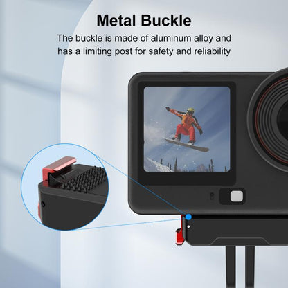 Base de montaje magnética de liberación rápida de plástico PULUZ de dos garras para DJI Osmo Action 6 (negra) — imagen 7