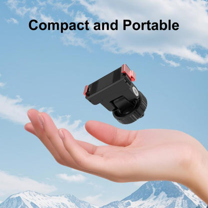 Base de montaje de liberación rápida para gimbal PULUZ de plástico para DJI Osmo Action 6 (negra) — imagen 9