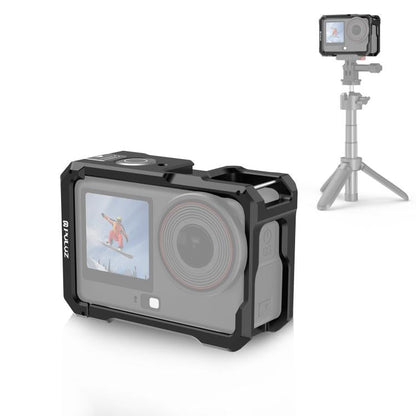 Jaula metálica PULUZ con zapata fría para DJI Osmo Action 6 (negra)