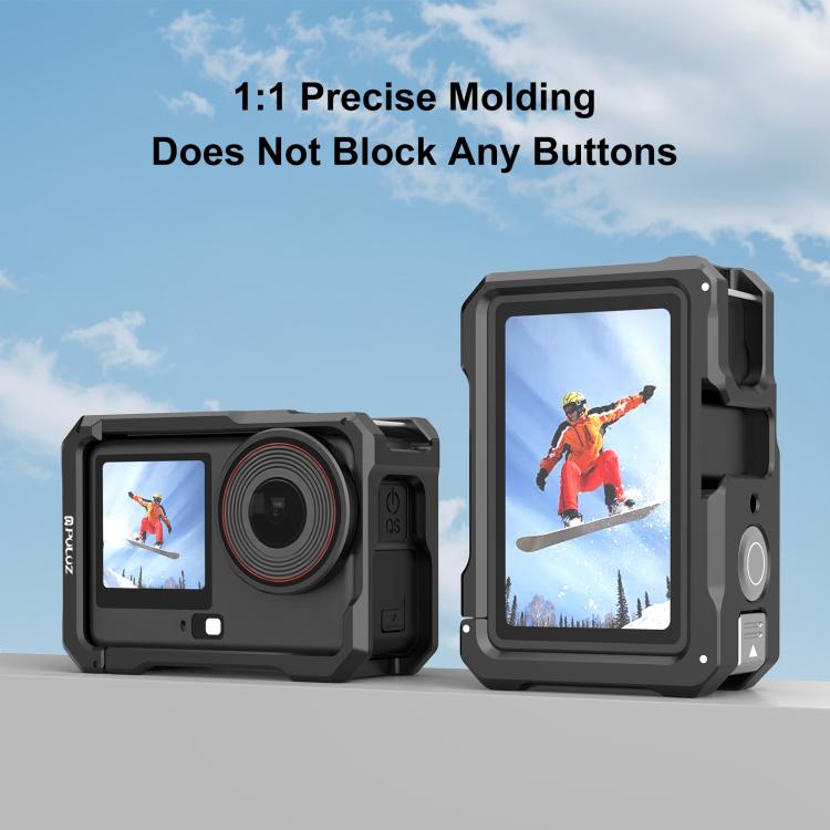 Jaula metálica PULUZ con zapata fría para DJI Osmo Action 6 (negra) — imagen 6