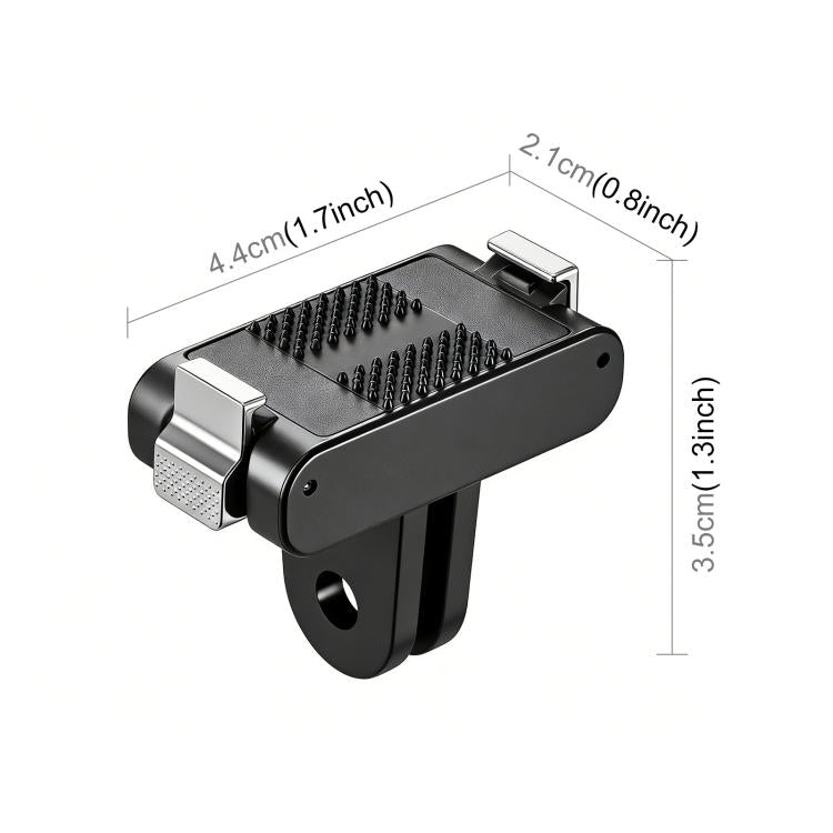 Soporte de base magnética de liberación rápida de plástico PULUZ para DJI Osmo Action 6 (negro) — imagen 3