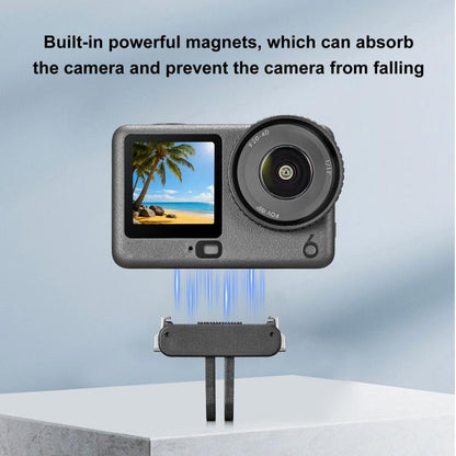 Soporte de base magnética de liberación rápida de plástico PULUZ para DJI Osmo Action 6 (negro) — imagen 5
